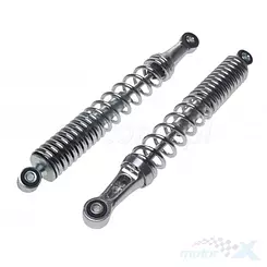 Amortyzatory tylne, na oś 8mm, długość 315mm, chrom, WM Motor, Romet motorynka