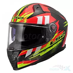 Kask integralny LS2 FF811 Vector II Carbon Tantic Czerwono-Żółty