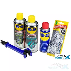 Zestaw do konserwacji łańcucha napędowego WD-40 Motorbike Promo pack