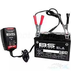 Ładowarka akumulatorów 6V-12V, od 2Ah do 40Ah, akumulatory żel, standard, litowy, AGM, uniwersalna, BS Battery BA10
