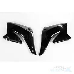 Osłony chłodnicy czarne UFO Plast Suzuki RMZ 250 04-06