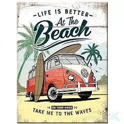 Magnes 6x8cm VW Bulli Beach Nostalgic Art 14376