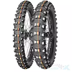 Opona motocyklowa offroad Mitas 120/80-19 TERRA FORCE-MX SM 63M (CZERWONO-ŻÓŁTY PASEK) TT tył