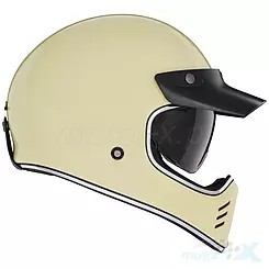 Kask integralny Nox Premium Seventy II Solid Kremowy