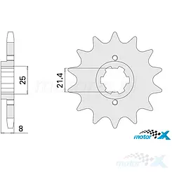 Zębatka przednia Chiaravalli 520, 15z (Yamaha TT 350-600, XT 400-550-600, SRX 600)