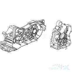 Obudowa wału komplet Kymco Xciting 500