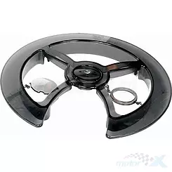 Osłona mechanizmu korbowego rowerowego, do korb 42 / 44 zęby, przezroczysta