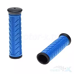 Chwyty kierownicy V-Grip, rowerowe, żelowe, niebieskie