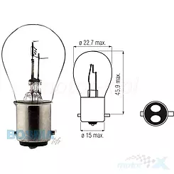 Żarówka BAX15d 6V 20/20W Bosma 1161