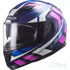 Kask integralny LS2 FF320 Stream Loop Blue Fluo Pink