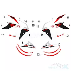 Naklejka (5) prawa Keeway RKF 125 2020 05542U32RB02