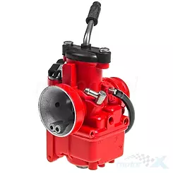 Gaźnik 50-125cc, gardziel 24mm, Dellorto VHST 24 BS Red Edition, uniwersalny 2T (2 suwy)