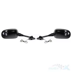 Lusterka komplet M10 gwint lewy + prawy LED tuning 