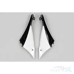 Osłony chłodnicy biało-czarne UFO Plast Yamaha YZF 450 2010
