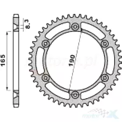 Zębatka tylna PBR 89650C45 (JTR896.50) 