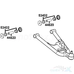 Wahacz przedni dolny prawy Kymco MXU 250