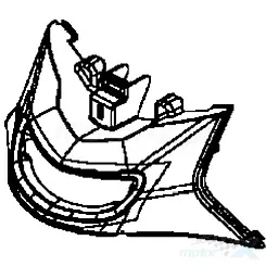 Osłona przednia dolna chrom F1P Kymco Like