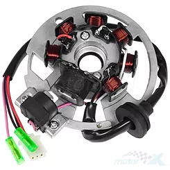 Stator iskrownik, stojan alternatora,   Tec, Minarelli horizontal -03 (prądnica Yamaha)