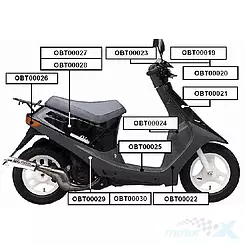 Osłona kierownicy przednia Honda DIO AF18/25 OBT000019