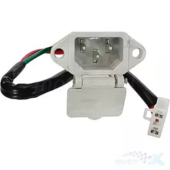 Gniazdo ładowania z klapką skuter elektryczny