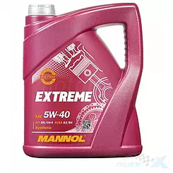 Olej silnikowy samochodowy 5W40 syntetyczny 5L, Mannol Extreme 7915