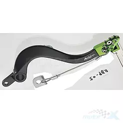 Dźwignia hamulca nożnego, zielona, Accel RBP05GR, Kawasaki