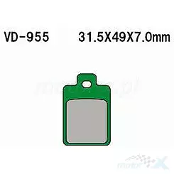 Klocki hamulcowe Power Force Piaggio NRG