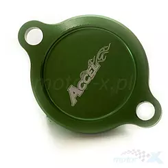 Pokrywa filtra oleju, zielona, Accel OFC301GR, Kawasaki