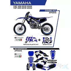 Zestaw osłon nadwozia niebieski UFO Plast Yamaha YZF 250 / 450