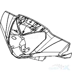 Osłona kierownicy przednia czarny N1P Kymco People GTi