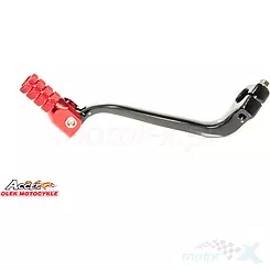 Dźwignia zmiany biegów, aluminiowa, czarna, końcówka czerwona, Accel SCL710753RD HONDA CRF 450R '11-'16