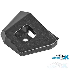 Obudowa dolna podnóżka pasażera, prawa, czarna, Aprilia SR 50 R 04- / SR 50 R Factory 04-