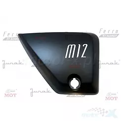 Osłona boczna prawa czarna mat (naklejka zwykła) Junak M12 Vintage 125