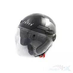 Kask otwarty, Ferro 809L Połysk Czarny