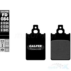 Klocki hamulcowe Galfer Semi Metal Scooter FD084G1050