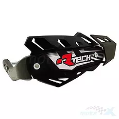 Osłony dłoni uniwersalne, handbary, czarne, 3 rodzaje mocowań do kierownicy, Racetech FLX ATV/QUAD KITPMATVNRF