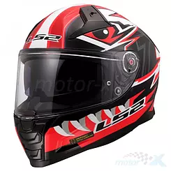Kask integralny LS2 FF811 Vector II Buntri Czarno-Czerwony
