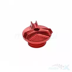 Korek wlewu oleju, M20x2.5mm, czerwony, Leoshi, Honda / Voge / Ducati