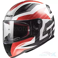 Kask integralny LS2 FF353 Rapid II Grid Biało-Czerwony
