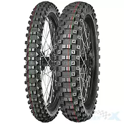 Opona motocyklowa offroad Mitas 120/80-19 TERRA FORCE-MX MH 63M (CZERWONO-ZIELONY PASEK) TT tył