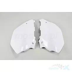 Osłony tylne górne komplet białe UFO Plast Yamaha YZ 125 / 250 02-14