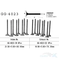 Zawór wydechowy Vesrah GG-4023-EX