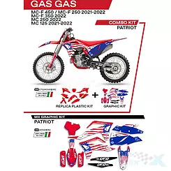 Zestaw osłon nadwozia czerwony UFO Plast Gas Gas MC / MC-F