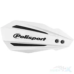 Osłony dłoni, handbary, uniwersalne, białe, Polisport Bullit