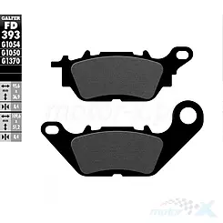 Klocki hamulcowe Galfer Semi Metal Street FD393G1054
