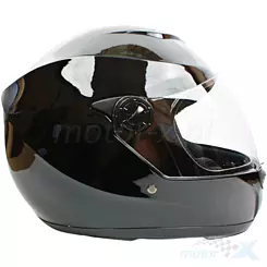 Kask integralny, czarny lakier, MD-101