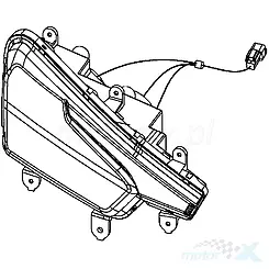 Lampa przednia lewa Kymco MXU
