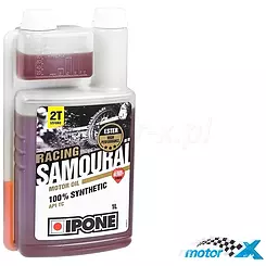 Olej do mieszanki IPONE Samourai Racing truskawka syntetyczny 2T 1L 