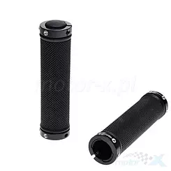 Chwyty kierownicy V-Grip, rowerowe, przykręcane, czarne