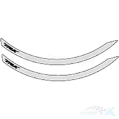 Naklejka tylnej felgi, 1 sztuka, Benelli TRK 702 Antracite Grey